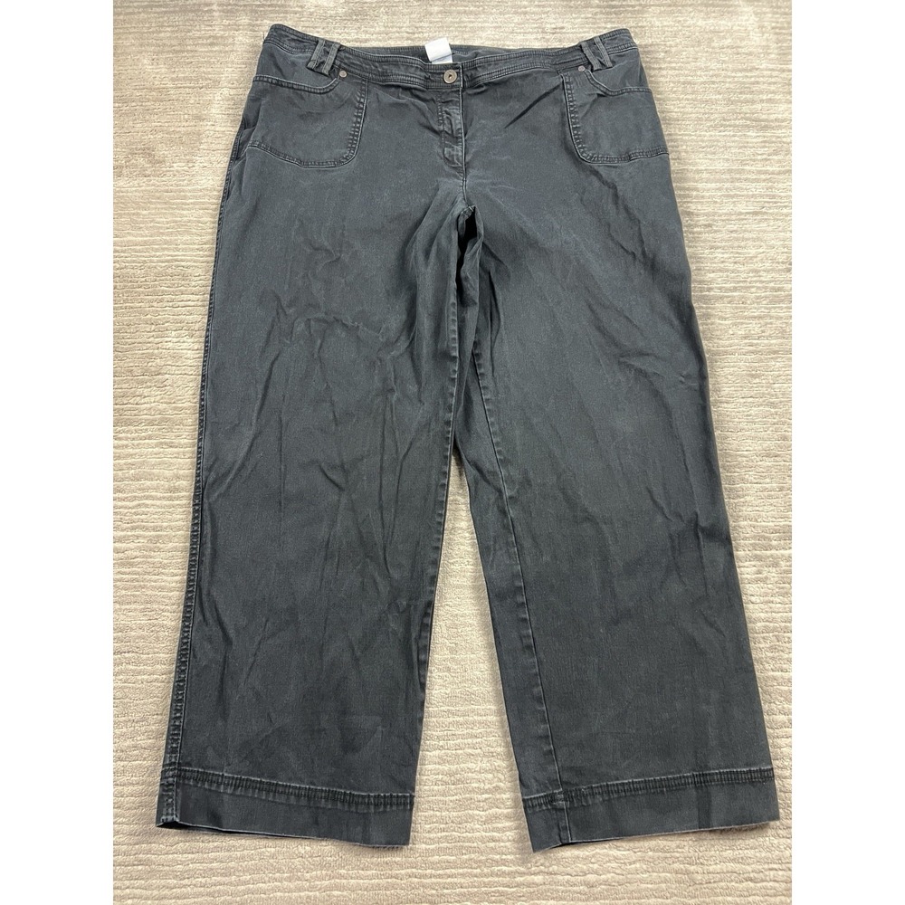 Just My Size Jeans Womens 26W Black Cotton Blend Straight Leg‎ Casual